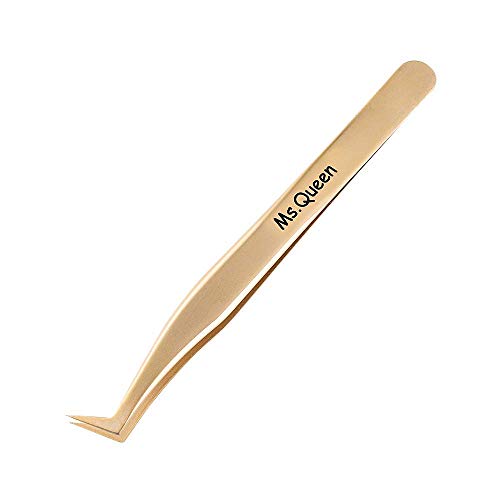 MS.Queen Volume Tweezers Bundle com uma pinça curva