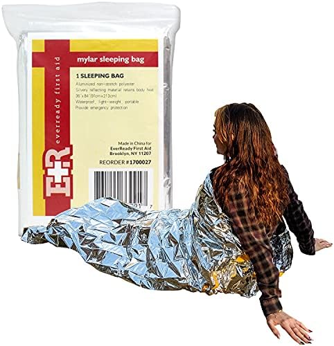 Sempre prontos para primeiros socorros de emergência Mylar Survival acampando bolsa de dormir 36 ”x 84”