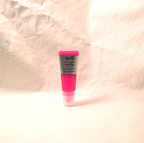 Sweet P de luxo de luxo de pele orgânica Jojoba Lip Glaze in Pincushion Bloom Pink
