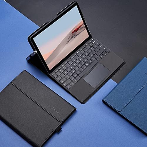 Omnpak Protective Case for Surface Go 3 2021/Surface Go 2 2020/Surface Go 2018 Com o suporte da caneta, ângulo múltiplo fino tampa leve, compatível com o teclado de tampa do tipo （teclado não incluído）