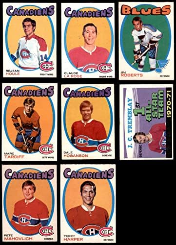 1971-72 O-PEE-Chee Montreal Canadiens perto da Team Set Montreal Canadiens Ex/Mt Canadiens