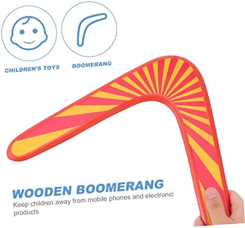 Bestoyard 4 PCs Boomerang Kids Flying Toy Flying Outdoor Playsets para crianças pequenas jogadas de criança ao ar livre boomerang boomerang para crianças infantil suprimentos esportivos ao ar livre boomerang brinquedo criativo