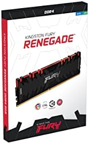 Kingston Technology Fury Desktop PC Memória DDR4 3600MHz 4 x 16GB Kingston Fury Renegade CL16 KF436C16RB1AK4/64 RGB LED
