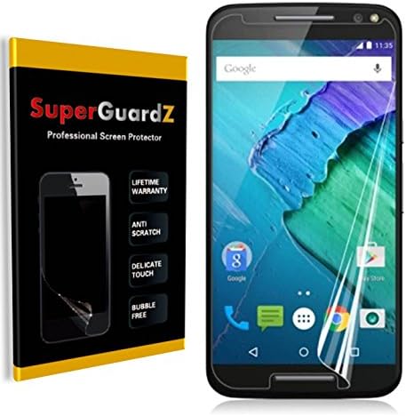 [8-PACK] para Motorola Moto X Style/Moto X Pure Edition-Superguardz Screen Protector [Substituição ao longo da vida], Ultra Clear, Anti-Scratch, Anti-Bubble