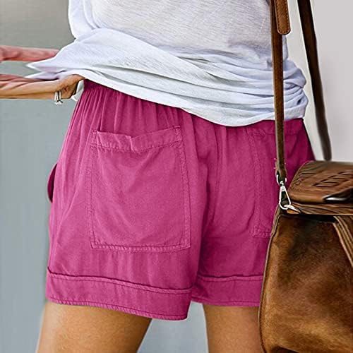 Shorts tunuskat para mulheres de verão casual elástico high short