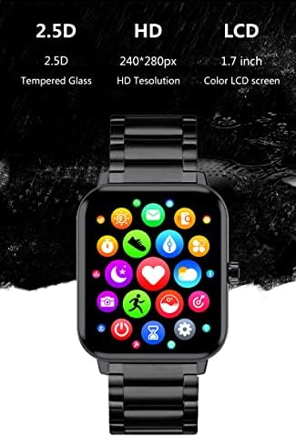 Relógio inteligente 2022 Relógios para homens, NFC, Fitness Tracker 1.69 Tela de toque Smartwatch Fitness Watch Freqüência cardíaca Monitor, pedômetro, monitor do sono, rastreador de atividades à prova d'água IP67 para Android iPhone