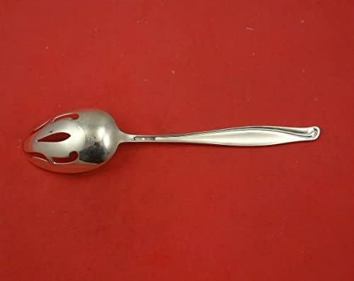 Bud de primavera de Alvin Sterling Silver Serving Spoon Piered Original 8 Heirloom