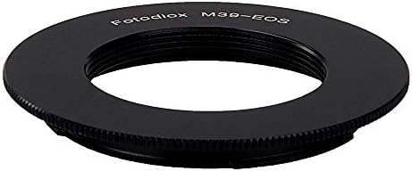 Adaptador de montagem de lentes Fotodiox Compatível com lente M39/L39 parafuso SLR para Canon EOS Mount D/SLR Body - com chip de confirmação de foco GEN10