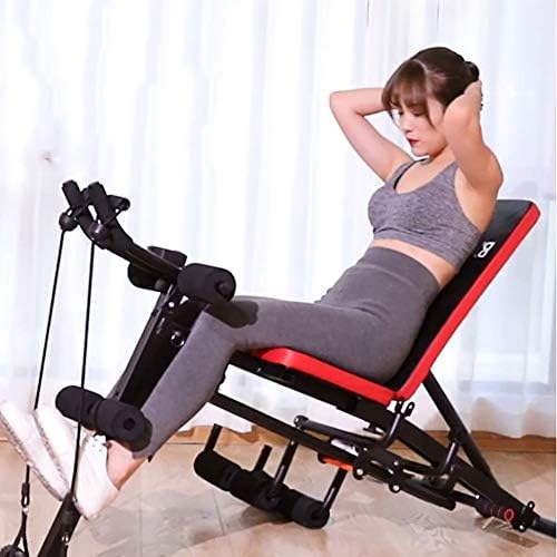 Dulplay Treinamento de fitness Banco de peso para treino de corpo inteiro Sit Up Bench, bancada de treino ajustável dobrável,