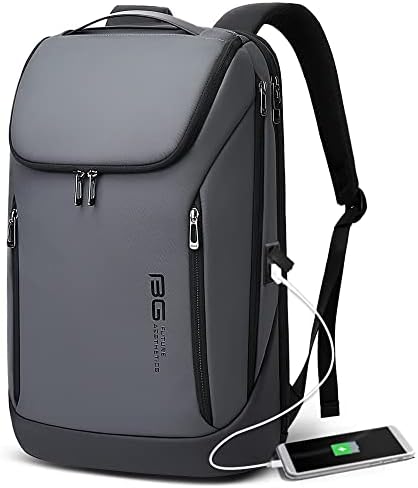 BANGE BUSINE Backpack Smart Backpack Property Fit 15,6 polegadas Backpack com porta de carregamento USB, mochila durável de viagem