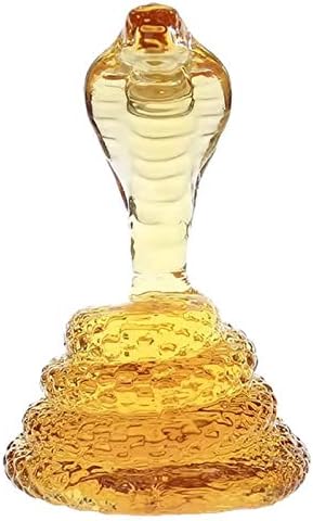 Whisky Decanter King King Cobra em forma de cobra garrafa de vinho, decantador de uísque de borossilicato de 500/1000mlhlHlHigh