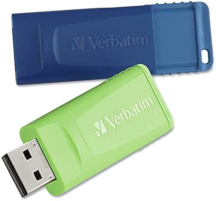 Literalmente 99124 armazenar 'N'Go USB 2.0 Flash Drive, 32 GB, azul/verde, 2 pacote