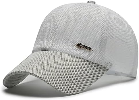 Capinho de beisebol casual para homens homens ajustáveis ​​Cap boné elegante chapéu de gorro com protetora solar de tenista de