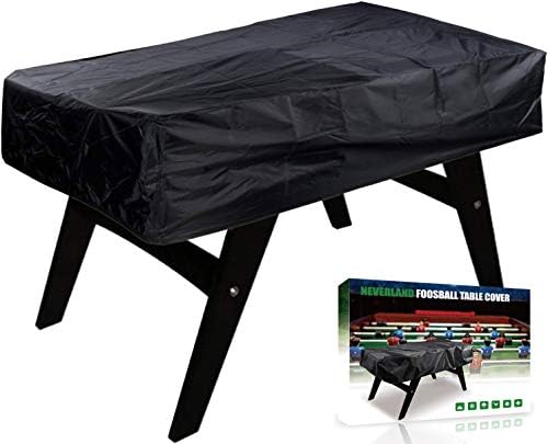 Capa de mesa de pebolim, pó à prova d'água ao ar livre capa de futebol de cadeira de bilhar de pátio de bilhar preto 63 x 45 x 19 polegadas