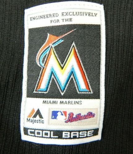 Miami Marlins Rosa #81 Game usou Black Jersey DP13695 - Jerseys MLB usada para jogo MLB