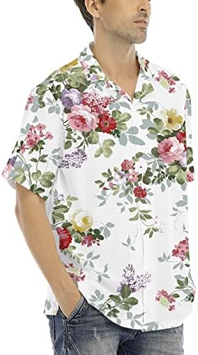 2023 Novo logotipo personalizado camisas havaianas masculinas define a manga curta Botão casual para baixo camisa de flor e shorts