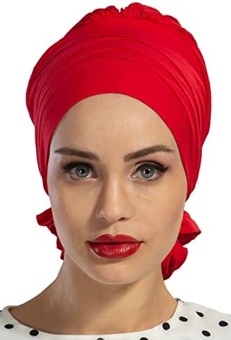 Design de Aisha Instant Instant Turban Head embrulhando com estilo transversal, pretenso lenço de algodão penteado hijab para mulheres