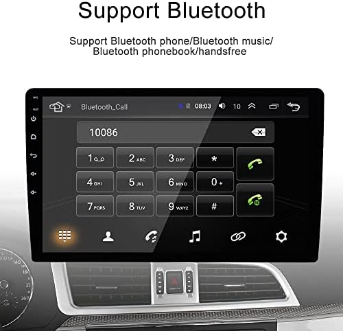 Hyundai Sonata 2004-2008 9 Double Din Car Séreo Audio Bluetooth MP5 Player FM Multimedia Radio+Backup Camera com volante