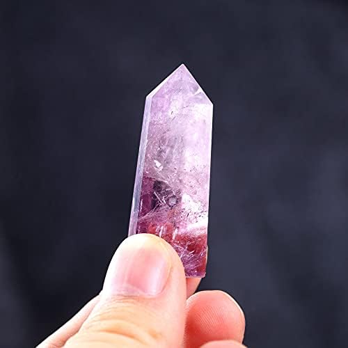 Linha ousada para jóias que fabricam a varinha de ametha cura Quartz Crystal Natural Ponto Hexagonal Fluorite Jóias Materiais de Miachas para pulseiras