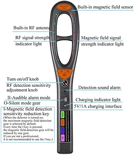 Detector de Bug GPS Detector Anti -espião Detectores de câmera ocultos Detectores GPS Detector de rastreador GPS para detector
