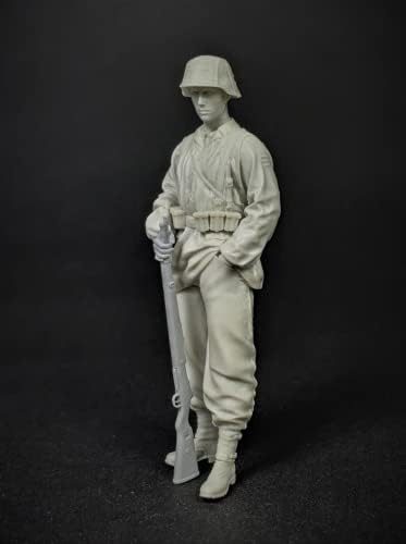 1/35 Modelo de soldado de resina Soldado Segunda Guerra Mundial Soldado Alemão Modelo de Resina Miniatura Kit // J3S-U1