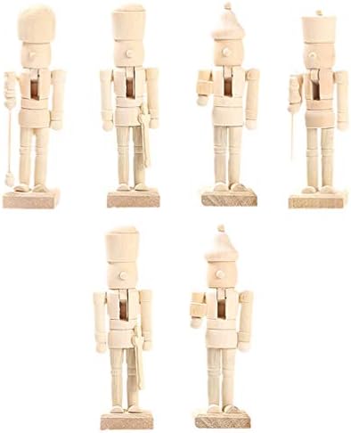 Didiseaon Halloween Decor Figuras Nutcracker Figuras do Natal Puppet de Natal Soldado de noz de madeira Adornamento de puptes