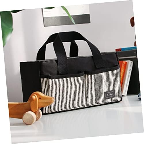 Valiclud Bag de armazenamento de armazenamento Carra de carro Organizer Bag Bag Baby para mulheres listras de lona