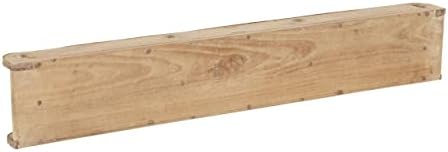 Aprox. 31-35 L de madeira natural de madeira de madeira com compartimentos, decoração de sotaque Art Home