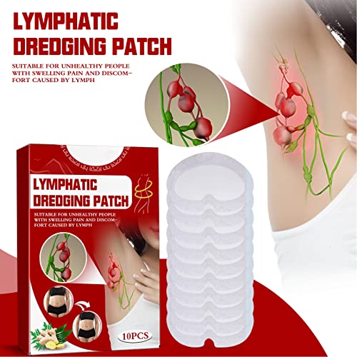 Patch de cuidados com linfonia, 3 caixas de dragagem de cuidados com linfonodas de ervas Promoção de circulação promove o adesivo linfático de circulação patch de dragagem linfática para axila