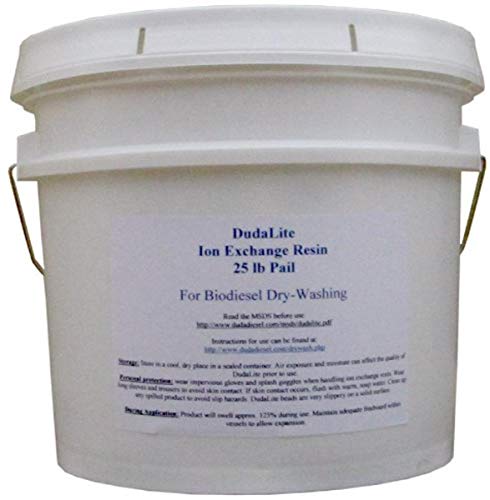 Duda Energy DL2 2 lb. Dudalite DW-R10 Biodiesel Lavagem a seco Resina de troca de íons Compare com Purolite PD206 Amberlite