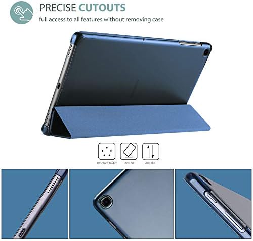 Procase Galaxy Tab A7 10.4 Caso 2022 2020 com protetor de tela de vidro temperado, slim stand hard shell protetor Smart Tampa para Galaxy Tab A7 10,4 polegadas -Navy