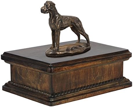 Great Dane, Memorial, Urn for Dog's Ashes, com estátua de cães, exclusiva, Artdog
