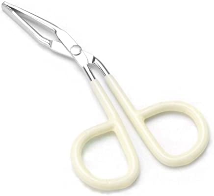 YUTONER 4 peças Scissors Scissors Eybrow Tweezers Clip com maçaneta de tesoura fácil, alça de tesoura de aço inoxidável