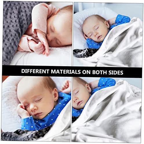 Solustre Air Conditioning é cobertores recém -nascidos Fuzzy Throw Blanket Baby Throw Blanket Baby Girl A Side Flannel Print