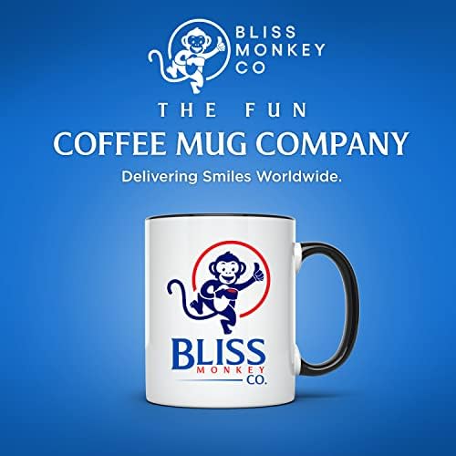 Bliss Monkey Co. Toque no meu café, vou dar um tapa em você com tanta força - caneca de café engraçada - caneca de café Dragon - 11 onças de copo de café - BMCM00054