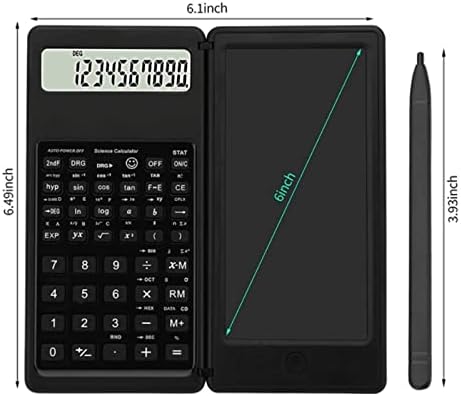 Calculadora científica de CuJux, calculadora de engenharia de exibição LCD de 10 dígitos com o tablet de escrita para o ensino médio e a faculdade