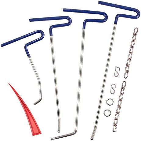 Kit de reparo de barras de dente de dente de dente mookis 9pcs kit de remoção de dente com ferramenta de alinhamento de cunha de