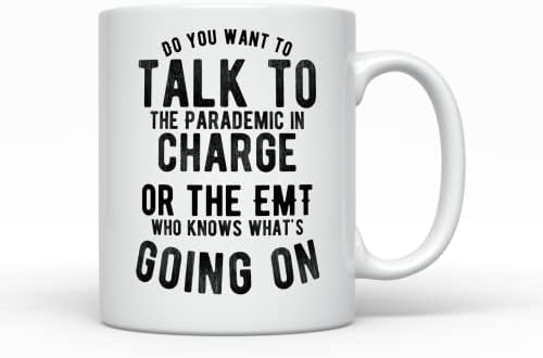 Caneca de café emt, presentes engraçados para o melhor paramédico de todos os tempos, quase um técnico médico de emergência, funcionário