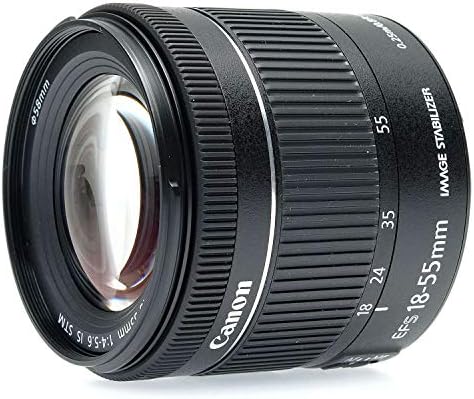 Canon EF-S 18-55 f/4-5.6 é STM, preto