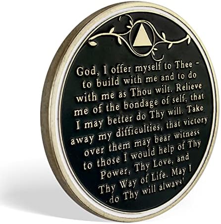 5 anos AA Medallion Chip - Árvore da Vida - Sobriedade Coin Serenity Prayer Recovery Chips Token