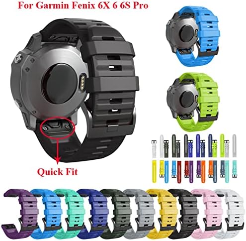 MGTCAR para Garmin Fenix ​​7 / 7x / 7s Redução rápida Silicone Watch Band Wrist Strap Smart Watch EasyFit Band Strap