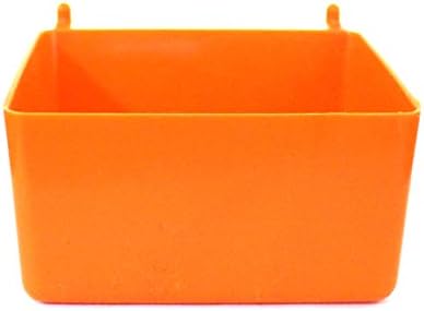 Pequenos caixotes de armazenamento de pegboard de plástico laranja/peças
