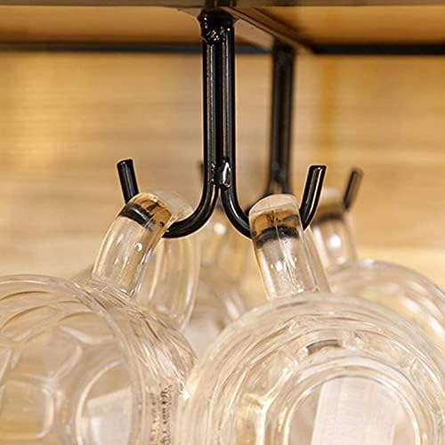 Zerodeko 2pcs para parafusos de estoramento de bule de chá preto cádico criativo portador de armazenamento de capa de gabinete suprimentos de copo rústico organizador de copo rústico