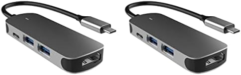 SOLustre Adaptador USB 2pcs 4 1 Portas Chargendo Dados Adaptador Conversor Flash Tipo de flash Transferência PD Accessories