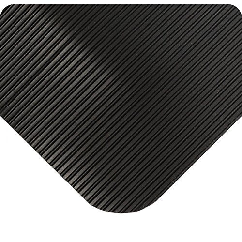 Wearwell 433.12x2x5bk Comfortpro Mat, 5 'comprimento x 2' largura x 1/2 de espessura, preto