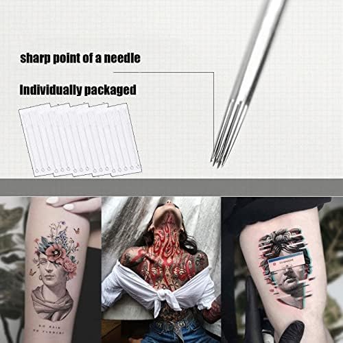 Sotica 50pcs Tatuagem agulhas, agulhas de pau e cutucadas 1207m1 A agulhas de tatuagem Tradicional agulhas de barras