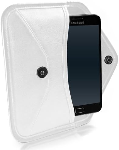 Caixa de ondas de caixa para Huawei P30 - Bolsa de mensageiro de couro de elite, design de envelope de capa de couro sintético para Huawei P30 - Ivory White