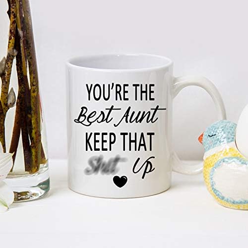 Você é a melhor tia, mantenha aquela caneca de café engraçada caneca de café para tia aniversário do dia das mães