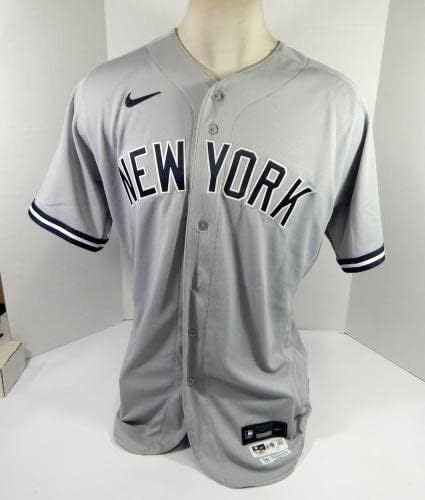 2020 New York Yankees P.J. Pilittere #63 Jogo emitido Grey Jersey HGS Patch 46 31 - Jogo usada MLB Jerseys