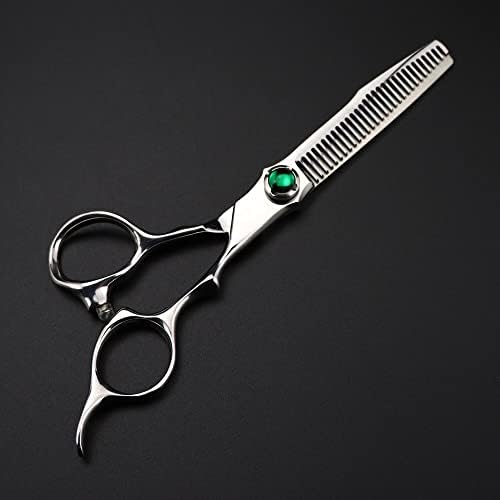 Tesoura de corte de cabelo, 6 polegadas Japão 440c Aço de tesoura verde tesoura de cabelo cor de barbeiro cortando tesouras tesouras